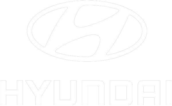 Weisses Hyundai Logo