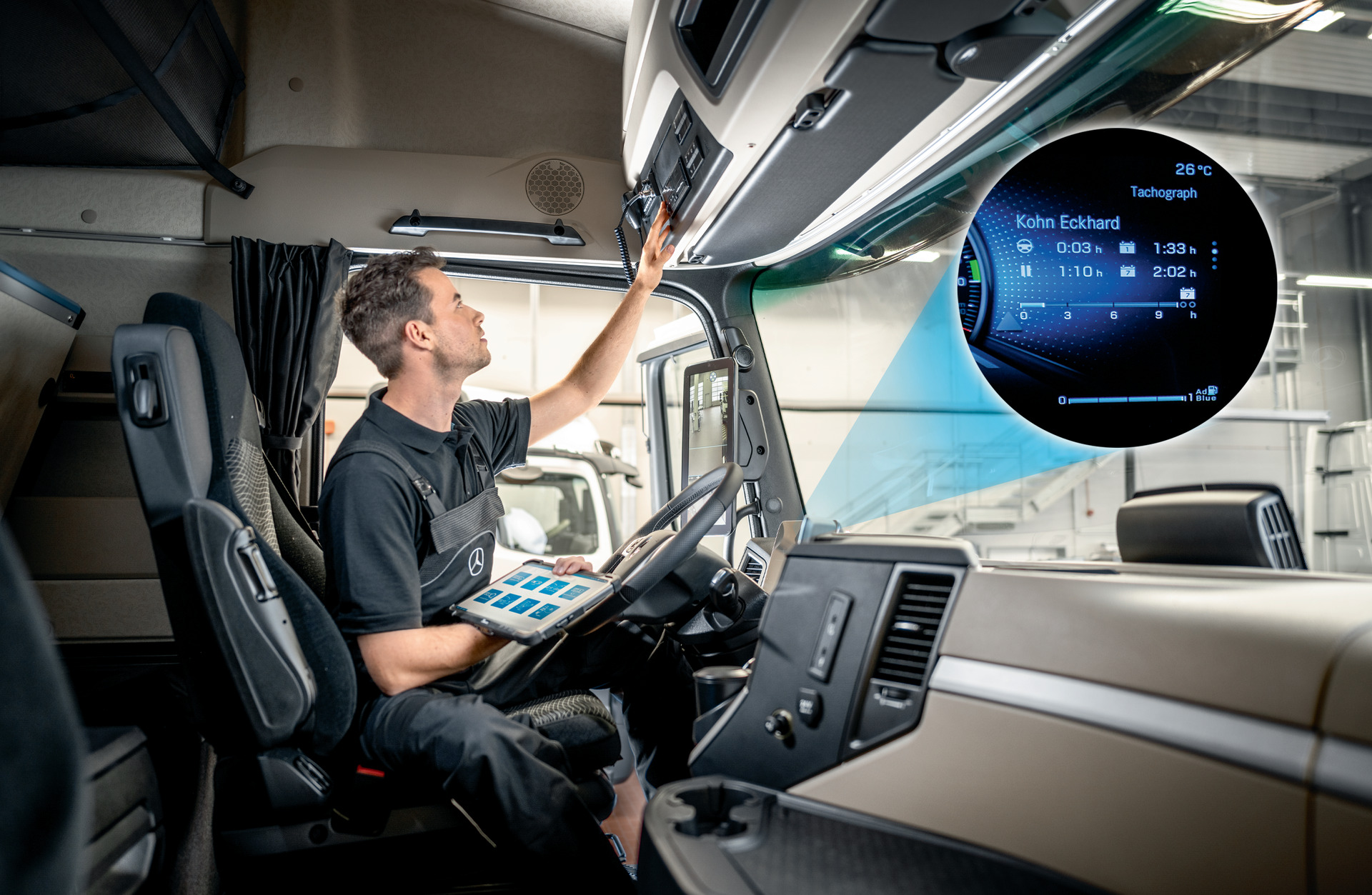 Digitaler Tachograph für Nutzfahrzeuge bei automüller