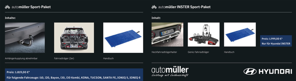 Hyundai Zubehörpakete, Flyer Seite 2