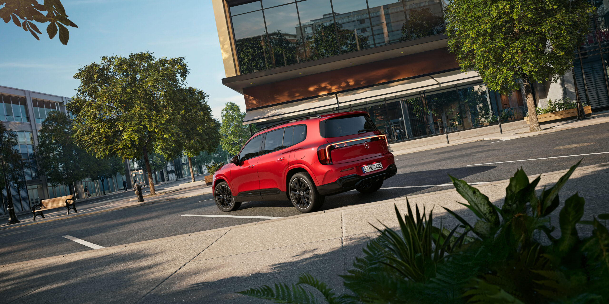 Der neue Mercedes-Benz GLB in der Seitenansicht