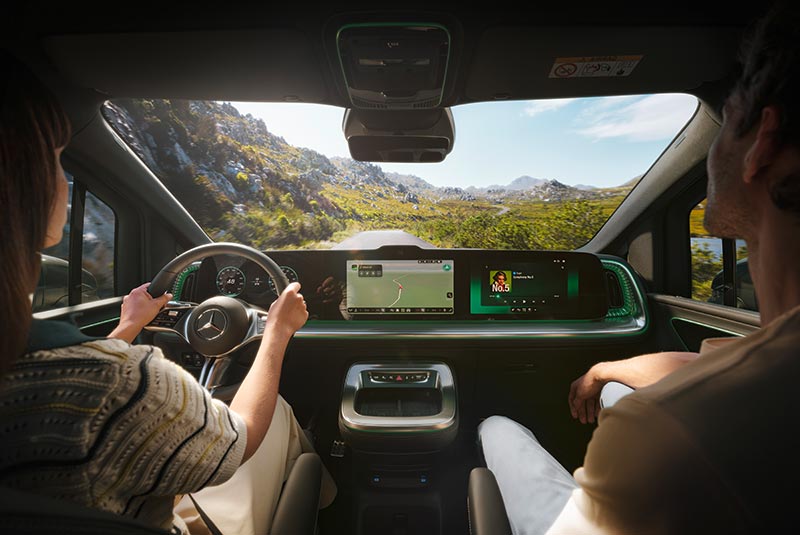 Interieur und Komfort des neuen elektrischen Mercedes-Benz VLE