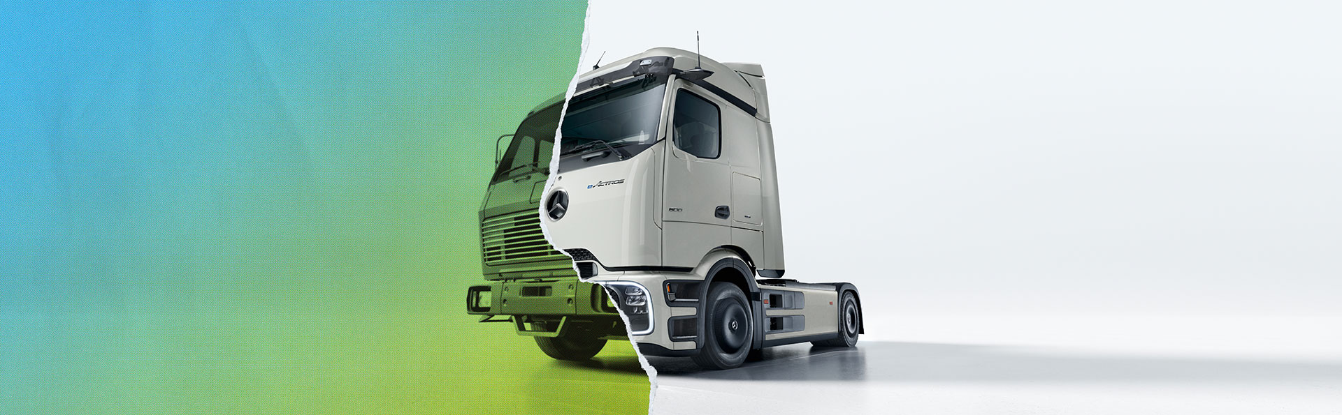 Der vollelektrische Mercedes-Benz eActros 600 auf der Straße