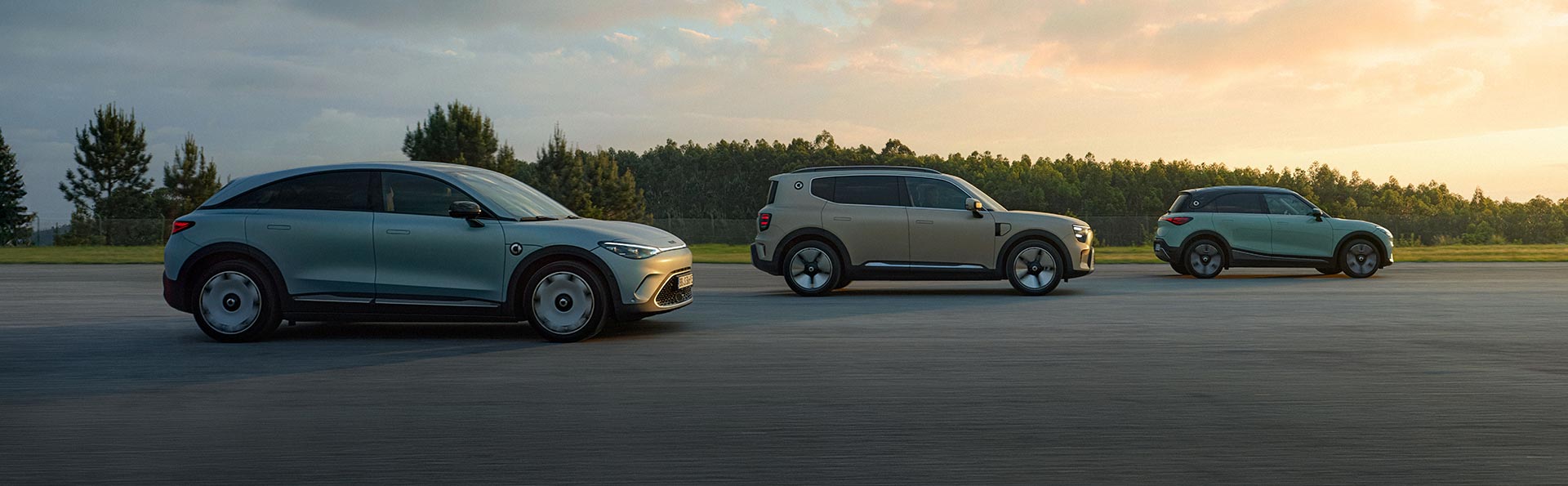Die smart Modellfamilie #1, #3 und #5 bei automüller